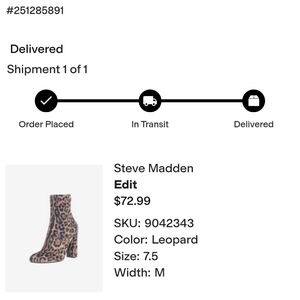Women's Steve Madden Edit Leopard Bootie